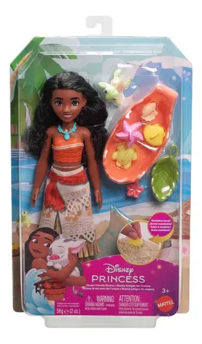 Disney Muñeca Moana Con Tortuga Juego Con Arena Moldeable