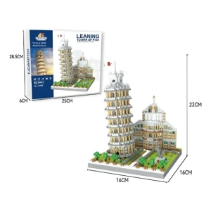 Torre De Pisa Bloque De Construccion Compatible Con Lego