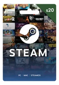 Tarjeta Steam Gift Card Saldo Recarga [ Código Digital] $20