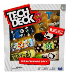 Tech Deck Patinetas Para Dedos Pack 6 Tablas Personalizadas Varios