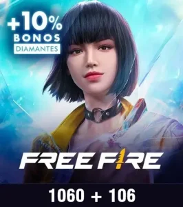 Free Fire 1060 Diamantes Card Recarga Saldo [ +106 Bonus ]