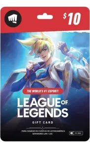 Tarjeta League Of Legends Valorant Riot Point Gift Card (10)