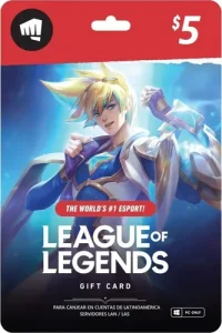Tarjeta League Of Legends Valorant Riot Points Gift Card (5)