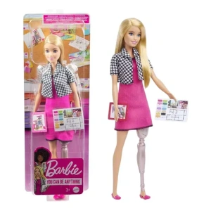 Muñeca Barbie Diseñadora Interiores Pierna Protesica