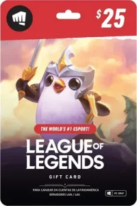Tarjeta League Of Legends Valorant Riot Point Gift Card (25)