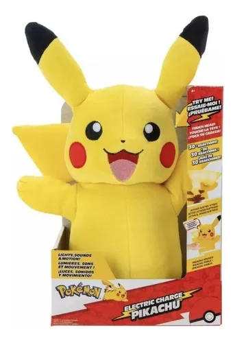 Peluche De Pokemon Pikachu Interactivo Luces Y Sonidos