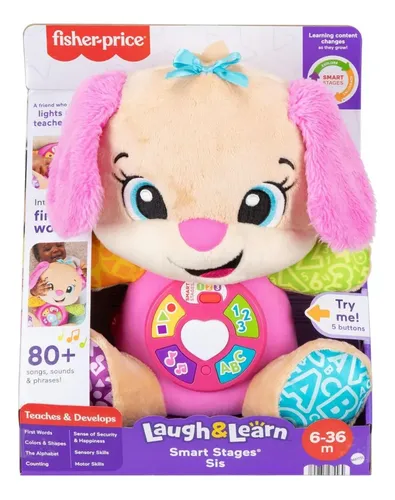 Peluche Educativo Fisher Price Perrita Juguete Interactivo