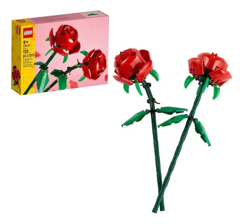 Lego De Rosas 40460 Kit 120 Pcs Para Cualquier Celebracion