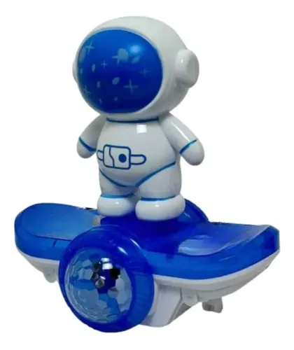 Muñeco Astronauta Con Musica Y Luces Led Gira 360