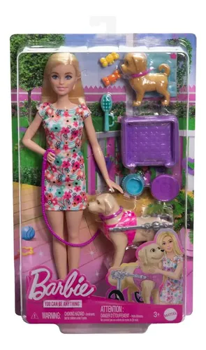 Muñeca Barbie Mattel Perrito Silla De Ruedas Mascota