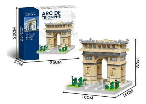 Arco Del Triunfo Bloques Para Armar Similar Al Lego