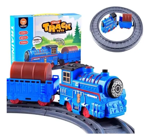 Tren Electrico De Juguete Para Niños Con Pistas Ferrocarril